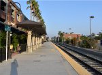 Redlands Downtown Station also has a different platform only served by the Metrolink locomotive hauled trains that use the Bombardier and Hyundai-Rotem Bilevel consists